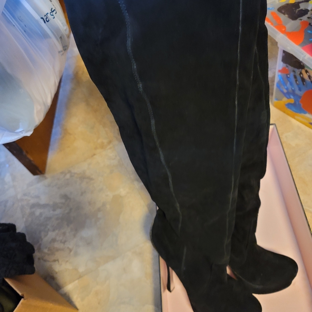 Halston boots over the knee